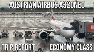 TRIP REPORT Austrian Airbus A320neo ECONOMY Berlin BER  Vienna VIE [upl. by Georgena]