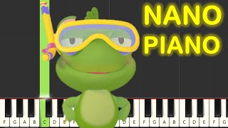 BabyTV  Bath Tubbies Theme Song Piano Tutorial [upl. by Eiclehc]