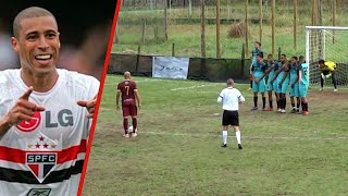 Jorge Wagner ídolo do saopaulofc jogando no futebol de várzea [upl. by Weidar]