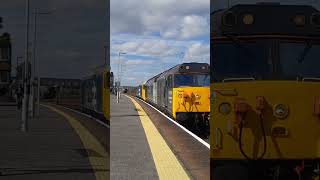 50008  50021 depart Eastleigh on 0O50 Knottingley  Eastleigh tones class50 [upl. by Onofredo]