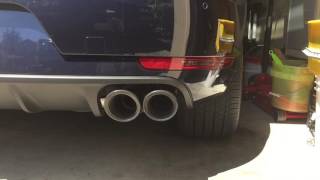 2017 Porsche Macan GTS startup PSE exhaust sound and air suspension ride heights [upl. by Vernice]