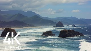 8 HOUR Stormy Rough Ocean  Wave Crashing Ambience  White Noise for Sleep or Studying 4K UHD [upl. by Anasiul466]