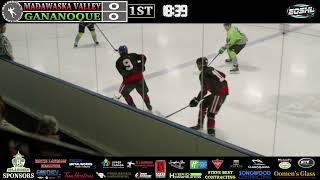 Gananoque Islanders vs Madawaska Valley Wolves EOSHL [upl. by Bette-Ann173]