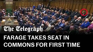 In full Reform MPs struggle to find seats as they arrive in Commons for the first time [upl. by Ennoirb]