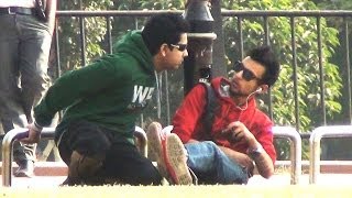 Trying To Kiss Guys Prank  Pranks in India  TST Pranks [upl. by Ydnew]