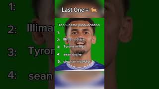 Top 5 Premier League Name Pronunciation footballmemes premierleague [upl. by Umeko]