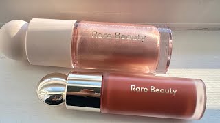 Mixing Rare Beauty Liquid Blush amp Highlighter [upl. by Keraj]