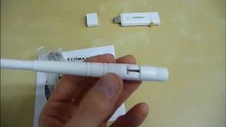 Edimax EW7711 USn Wireless USB Adapter  unboxing installation [upl. by Auhoj]