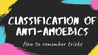 classification of antiamoebic drugs antiamoebic drugs pharmacology antiamoebic drugs [upl. by Adina]
