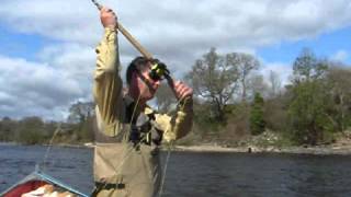 Scottish Ghillie Salmon Fishing River Tay Perthshire Scotland [upl. by Neladgam]