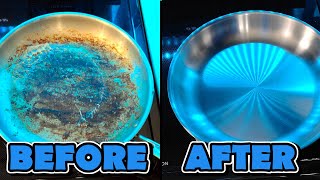 How To Clean Stainless Steel Pans 4 Different Ways  Fast And Easy With Barkeepers Friend [upl. by Euginimod145]