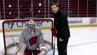 Hockey Insights from Badger Goalie Coach Jeff Sanger  Goaltending [upl. by Niven]