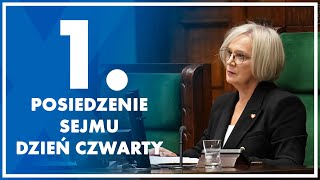 1 posiedzenie Sejmu  dzień czwarty 22 listopada 2023 r [upl. by Ailemrac]