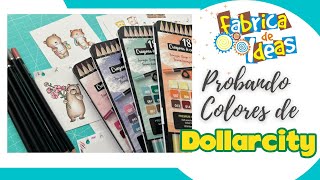 Probando Colores Nuevos  Dollar City  Coloreado  Mama elephant stamps  Primeras Impresiones [upl. by Netfa698]