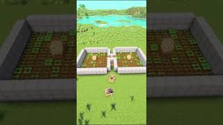 THE EASIEST AND THE BEST AUTOMATIC CARROT FARM IN MINECRAFT D minecraft minecraftshortsgaming [upl. by Atinob]