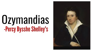 Ozymandias Percy Bysshe Shelley Summary Analysis and line by line explanation in Hindi [upl. by Kacerek]