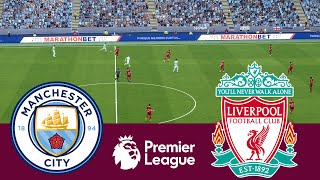 Manchester City 1 vs 1 Liverpool 2324  Video Game Simulation PES 2021 [upl. by Candy]