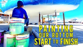 Refinishing Our 23 Year Old Bluewater Sailboat’s Hull Using International’s Paint System Ep 97 [upl. by Asilrahc]