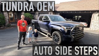 2022 Tundra OEM Auto Side Steps Overview [upl. by Viafore]