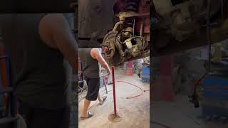 Super rusty dodge axle nut removal [upl. by Kaile]