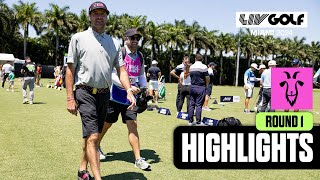 TEAM HIGHLIGHTS RangeGoats Grab Lead on Day 1  LIV Golf Miami [upl. by Cary]