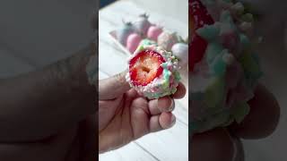 Starburst Strawberries strawberries chocolatecoveredstrawberries reels recipe [upl. by Ahsias]