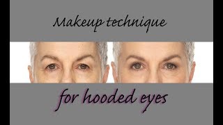 Hooded Eyes  simple makeup techniques for mature hooded eyes [upl. by Euqnimod428]