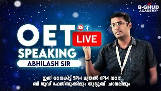 OET Speaking  BGHUD OET  LIVE  4 [upl. by Anawot16]