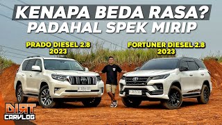 PRADO 2023 VS FORTUNER 2023 CARI TAU APA YANG BIKIN BEDA  DIRT CARVLOG 541 [upl. by Asilef]