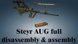 Steyr AUG full disassembly amp assembly [upl. by Notirb]