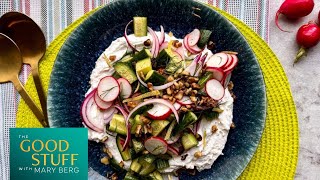 Cucumber Salad with Whipped Feta  The Good Stuff with Mary Berg [upl. by Samuel]