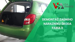 Jak sundat zadní nárazník u Škoda Fabia II  VSAPARTSCZ [upl. by Eelrahs]