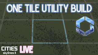 Building a one tile city services hub in Cities Skylines 2 [upl. by Llehsar648]