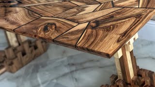 Crafting a Stunning Walnut Epoxy Table from Scraps [upl. by Hareehat247]