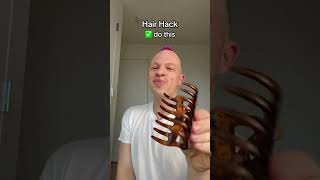 CUTESY HAIR HACK 🥰 hair hairstyle funny youtubeshorts shorts bald [upl. by Sivad238]