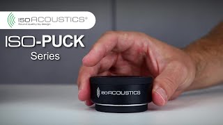 IsoAcoustics ISOPUCK Series  sound clarity and openness for studio monitors and speakers [upl. by Ofilia919]