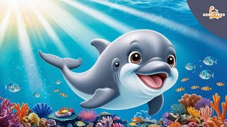 Baby Dolphin Family Song  Fun Ocean Adventure with Mommy Daddy Grandma Dolphins  Dino 1Kid [upl. by Jacqueline]