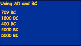 Putting AD and BC Dates in Order  KS3 Core History Skills [upl. by Ventura]