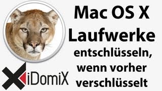 Mac OS X Verschlüsselte Laufwerke entschlüsseln und zu normalen konvertieren FileFault2 [upl. by Yesnyl]