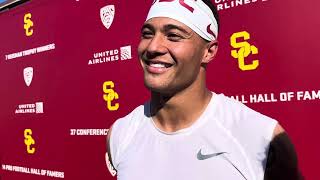 USC CB Domani Jackson reflects on the first game [upl. by Lavern]