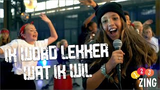 123ZING  Ik Word Lekker Wat Ik Wil Videoclip Kinderboekenweeklied 2021 [upl. by Zenitram]