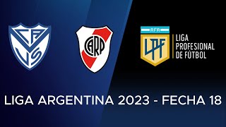 Hinchada Vélez vs River  Goles y Jugadas  LPF 2023  Fecha 18 [upl. by Prem841]