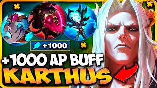 😱¡DESCUBRE el NUEVO BUFF de KARTHUS donde CONSIGO 1000 AP y UNA ¿PENTAKILL [upl. by Amena]