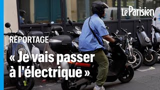 Paris  la ruée sur les scooters électriques «pour ne pas payer le stationnement» [upl. by Katina]