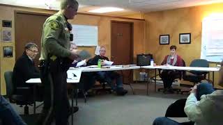 Alburnett Iowa City Council Meeting  January 11 2018 [upl. by Eanad480]