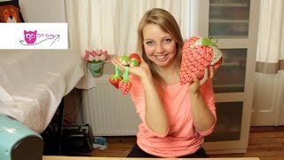 Erdbeeren aus Stoff nähen  DIY Eule [upl. by Allicerp]