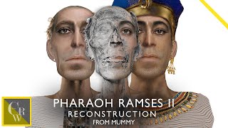 PHARAOH RAMSES II FACIAL RECONSTRUCTION FROM MUMMY [upl. by Yemrots]