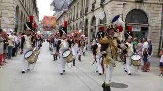 Garde Impériale de Dijon  fêtes de la vigne aout 2016 [upl. by Radu]