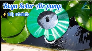 BOYU  Solar air pump  TYQ1  1W [upl. by Sadella]