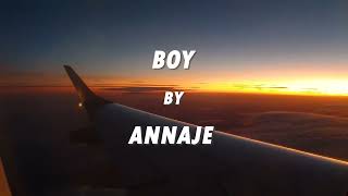 boy  Annaje lyric video [upl. by Yggam]